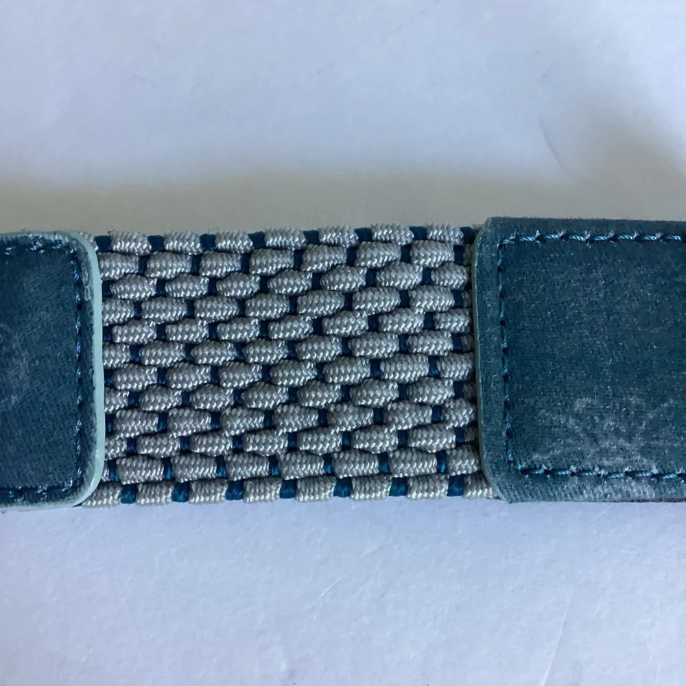 Travis Mathew Cuater Golf Belt Speck Stretch Pineapple Blue Size M/L